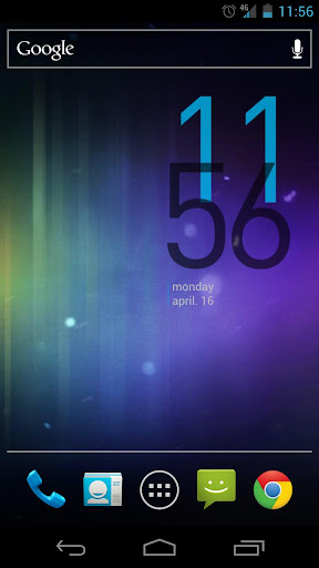 Android application Minimal Clock Widget screenshort