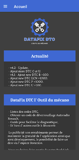DataFix DTC Screen 2