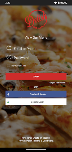 Delish Pizza Screen 2