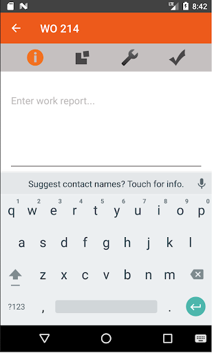 comma CMMS Technicians App Screen 2