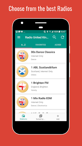 Android application United Kingdom Radio screenshort