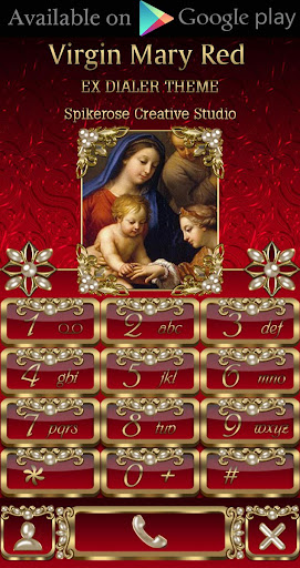 Virgin Mary Red 3D Next Launch Screen 3