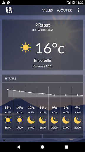 Android application Morocco Weather screenshort