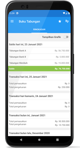 Buku Tabungan Screen 3