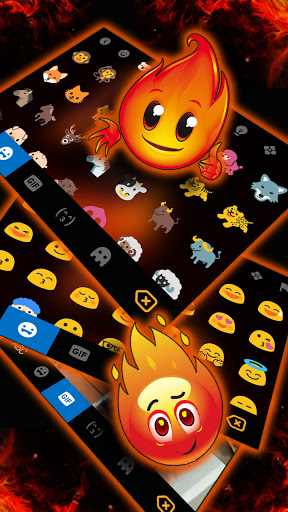Flaming Horse Keyboard Backgro Screen 3