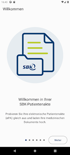 Android application SBK-Patientenakte screenshort