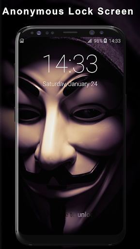 Android application Anonymous Lock Screen screenshort