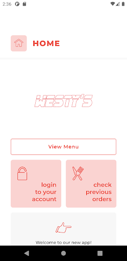 Android application Westys WF2 screenshort