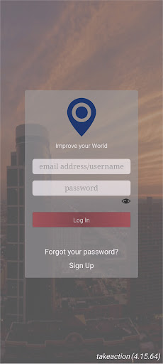 Android application IncidentDesk TakeAction screenshort