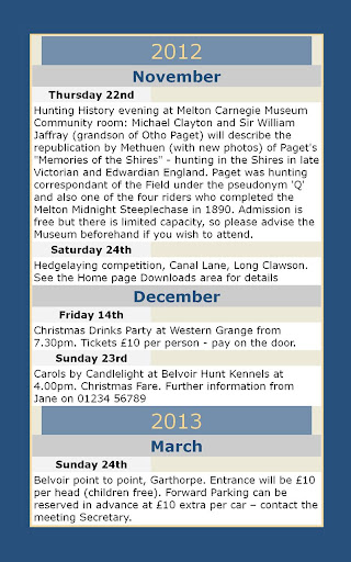 Belvoir Hunt Screen 2