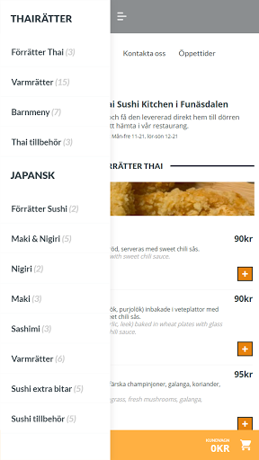 Thai Sushi Kitchen Screen 2