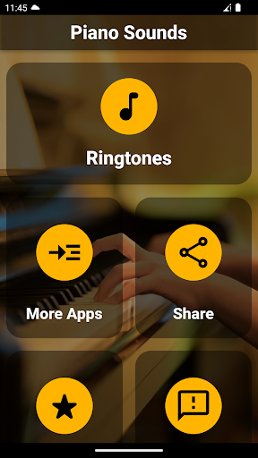 Android application Piano Sounds Ringtones screenshort