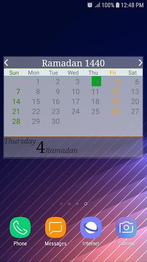Hijri Islamic and Gregorian Calendar