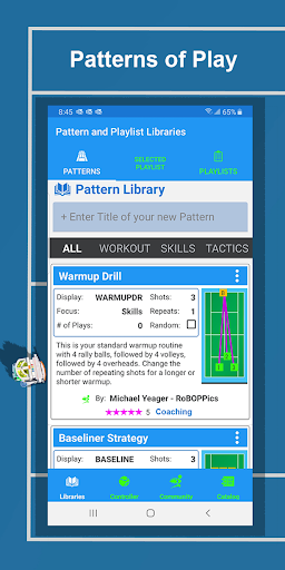 Android application BallBOPPer Tennis Training App screenshort