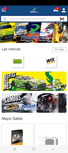 Android application Pagano Y Cía screenshort