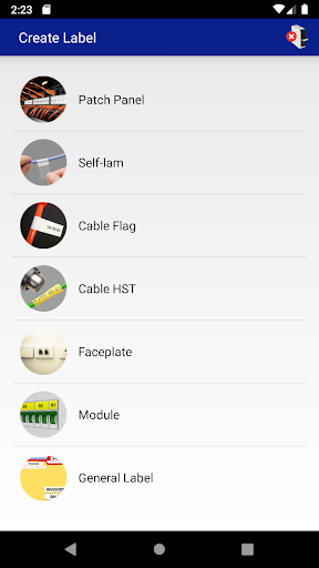 Android application Panduit Easy-Mark Network screenshort
