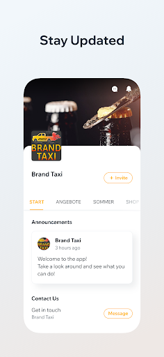 Android application Brand Taxi screenshort