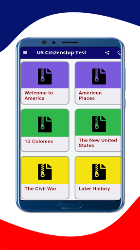 Android application US Citizenship Test 2024 screenshort