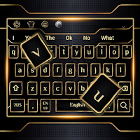 Luxury Black  Gold Keyboard Theme