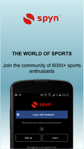 Android application SPYN: Discover Sports Near You screenshort