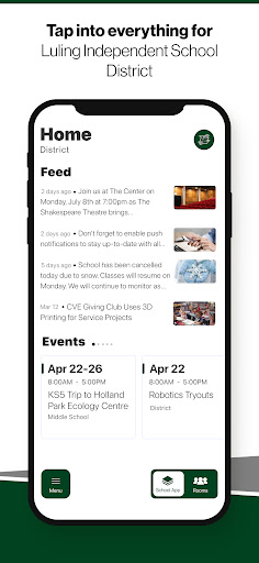 Android application Luling ISD screenshort