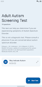Captura 1 Autism Test (Adult) android