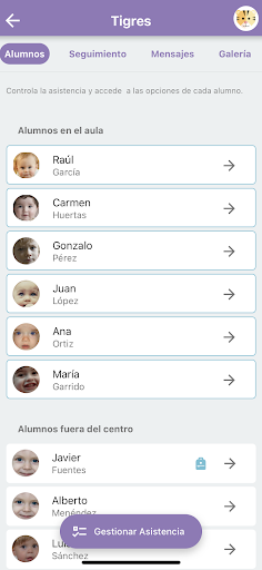 Android application KinderUp Centros screenshort