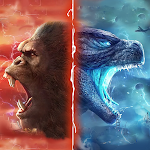 Cover Image of Baixar Godzilla vs Kong: Batalha Épica Kaiju 1.0.4 APK