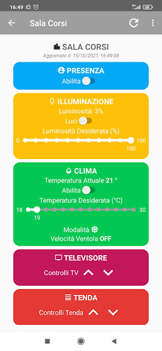 Building Automation Mobile Screen 2