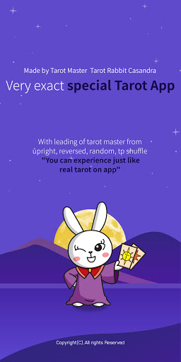 Android application Tarot rabbit Casandra screenshort