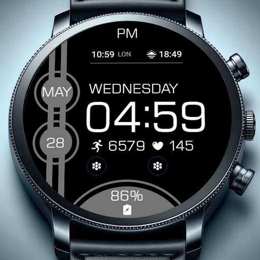 Key WF82 Digital Watch Face screenshot 1