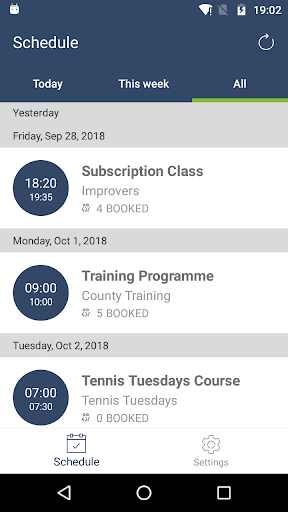 ClubSpark LTA Coaching Screen 3