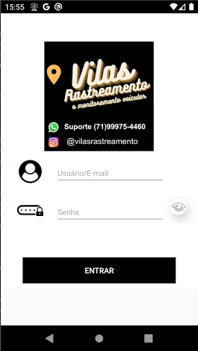Vilas Rastreamento Screen 2