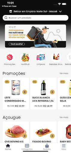 Android application Empório Norte Sul screenshort