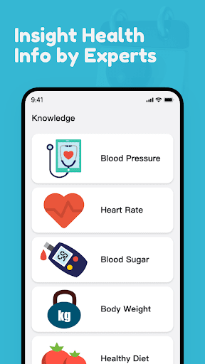 Screenshot of Blood Pressure App