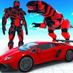 Cover Image of 下载 Dinosaur Robot Transform: Car Robot Transport Sim 3.1 APK