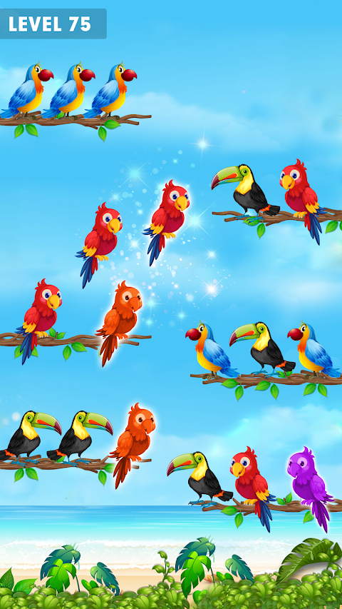 鳥の並べ替えパズル - 鳥のゲームのおすすめ画像5