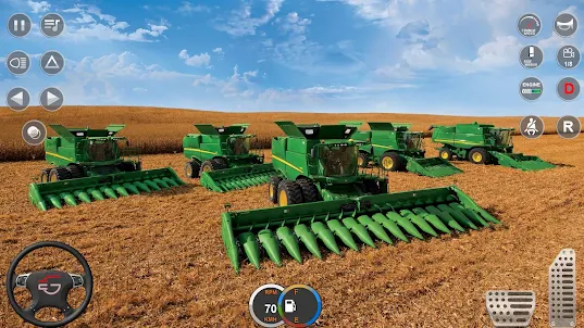 Jogo de trator de fazendeiro moderno 3D versão móvel andróide iOS