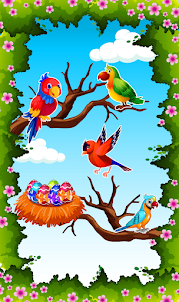 Color Bird Puzzle Sort: Birds