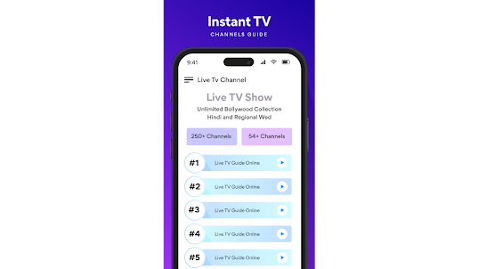 Instant TV Channels Guide