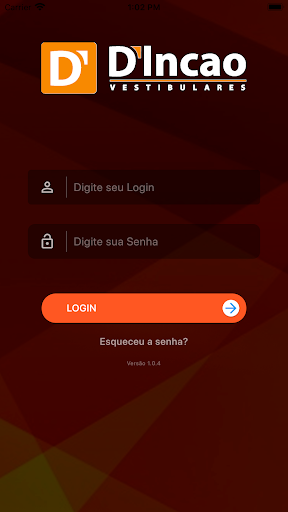 Android application DIncao Vestibular screenshort