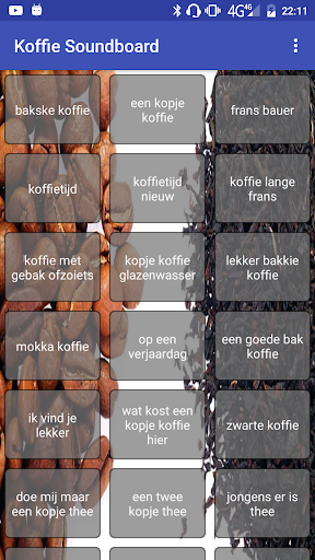 Android application Koffie Soundboard screenshort