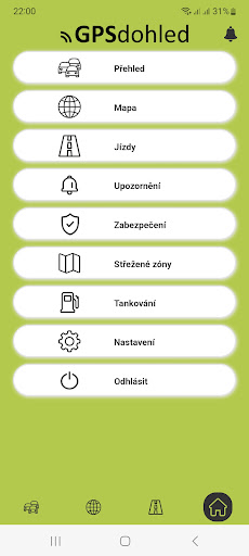 GPSdohled track! Screen 2