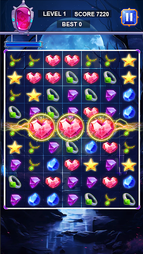 Android application Jewel Match Treasure Match 3 screenshort