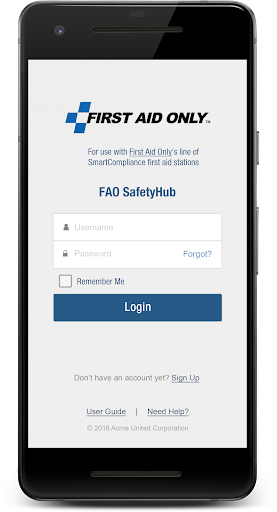 Android application FAO SafetyHub screenshort