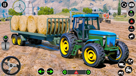 Tractor sim forraje parque