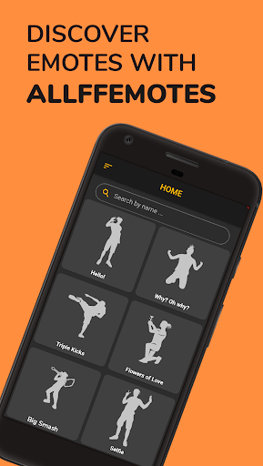 Android application AllFFemotes - Emotes & Dances screenshort