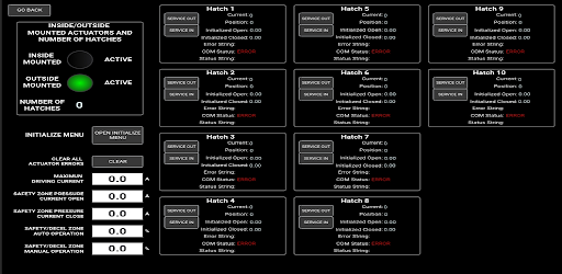 Servi Vision Control Screen 2
