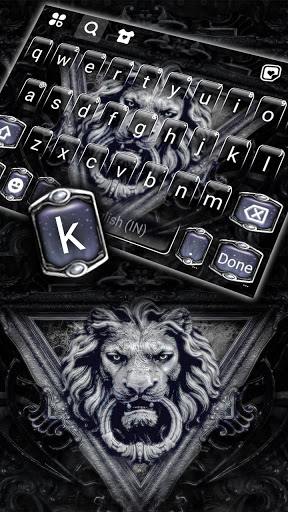 Stone Lion Knocker Keyboard Ba
