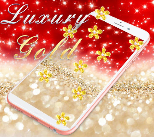 Glimmer Gold Live Wallpaper Theme